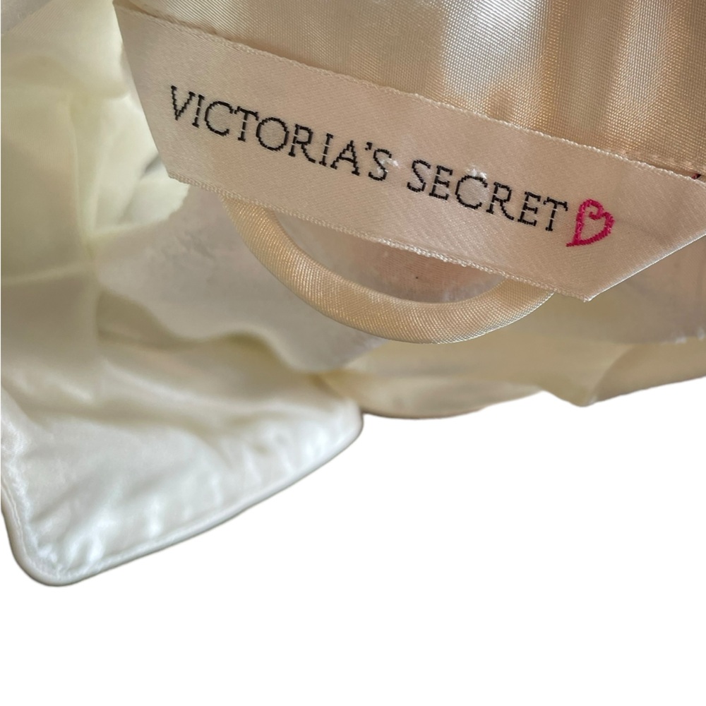 Victoria’s Secret Y2K Silky Satin Romantic Cottagecore Floral Fleece Lined Shirt - Picture 6 of 7